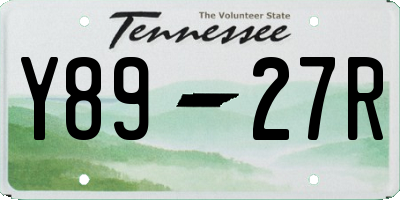 TN license plate Y8927R