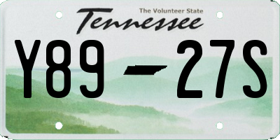 TN license plate Y8927S