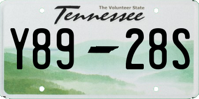 TN license plate Y8928S