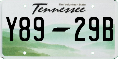 TN license plate Y8929B