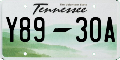 TN license plate Y8930A