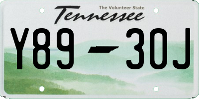 TN license plate Y8930J