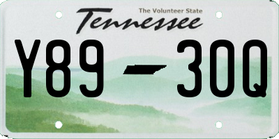 TN license plate Y8930Q