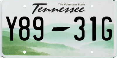 TN license plate Y8931G