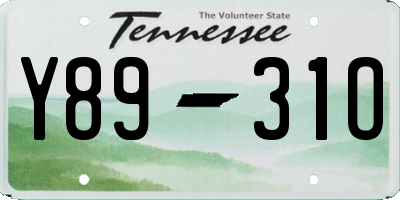 TN license plate Y8931O