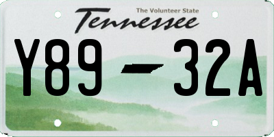 TN license plate Y8932A