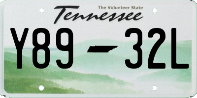 TN license plate Y8932L