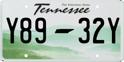 TN license plate Y8932Y