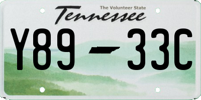 TN license plate Y8933C