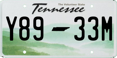 TN license plate Y8933M