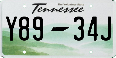 TN license plate Y8934J