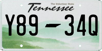 TN license plate Y8934Q