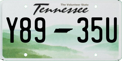 TN license plate Y8935U