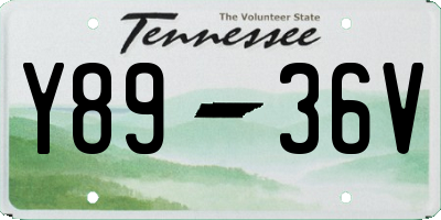 TN license plate Y8936V