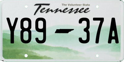 TN license plate Y8937A