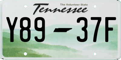 TN license plate Y8937F