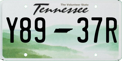 TN license plate Y8937R