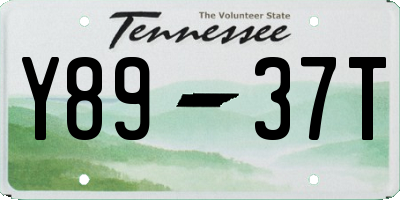 TN license plate Y8937T
