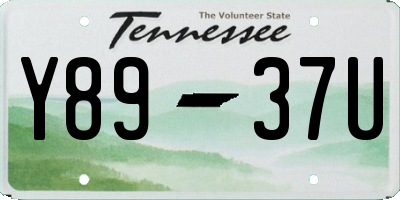TN license plate Y8937U