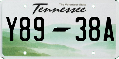 TN license plate Y8938A