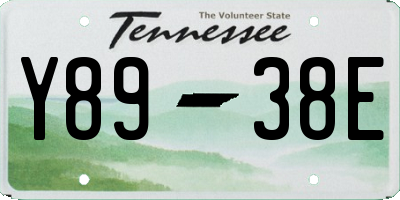 TN license plate Y8938E