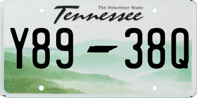 TN license plate Y8938Q