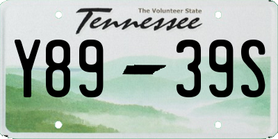TN license plate Y8939S