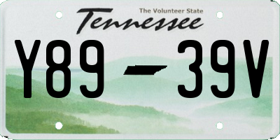 TN license plate Y8939V
