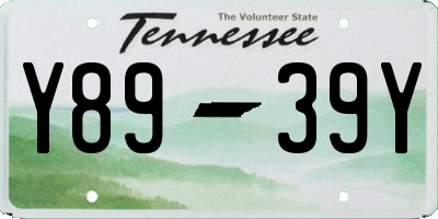 TN license plate Y8939Y