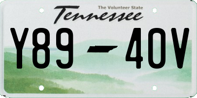 TN license plate Y8940V