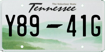 TN license plate Y8941G