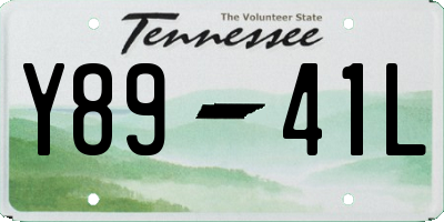 TN license plate Y8941L