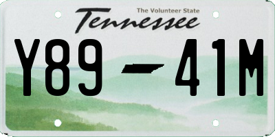 TN license plate Y8941M