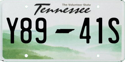 TN license plate Y8941S
