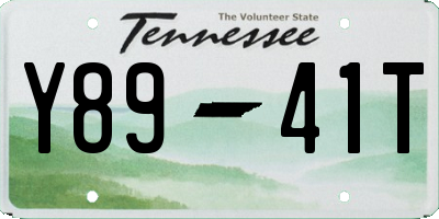 TN license plate Y8941T