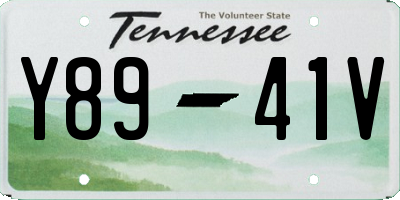 TN license plate Y8941V