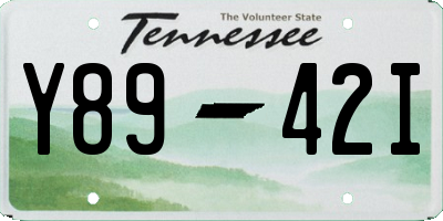 TN license plate Y8942I