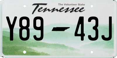 TN license plate Y8943J
