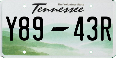 TN license plate Y8943R