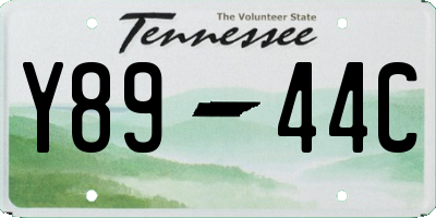 TN license plate Y8944C