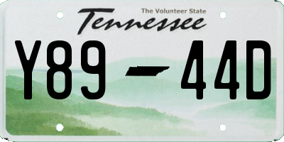 TN license plate Y8944D
