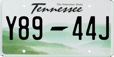 TN license plate Y8944J