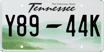 TN license plate Y8944K