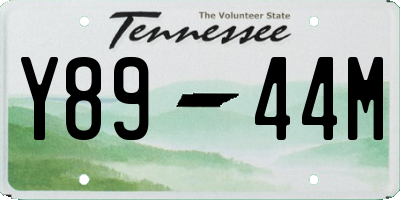 TN license plate Y8944M