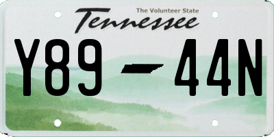 TN license plate Y8944N
