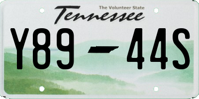TN license plate Y8944S