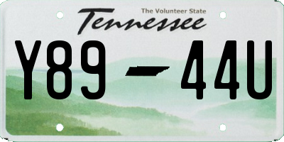 TN license plate Y8944U