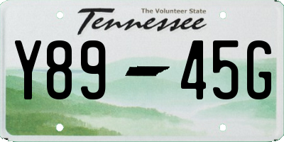 TN license plate Y8945G