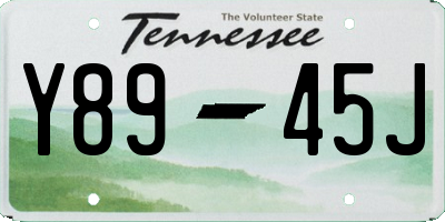 TN license plate Y8945J