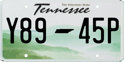 TN license plate Y8945P